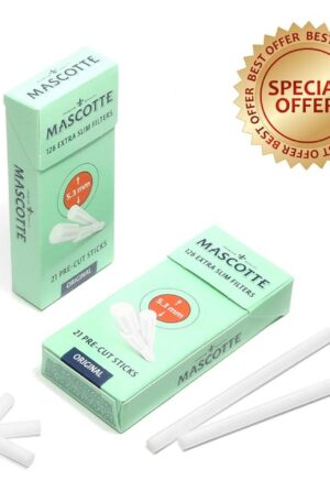 Mascotte | 5.3mm Extra Slim Premium Filter Tips | 2x 126 Pack