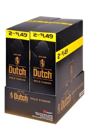 Dutch Masters Foil Fresh Gold Fusion Cigarillos 30 Packs of 2