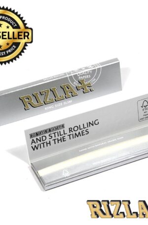 Rizla King Size Silver Slim Rolling Papers | Bundle of 2