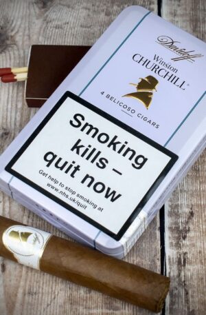 Davidoff Winston Churchill Belicoso Cigars (The Traveller) – Pack of 4
