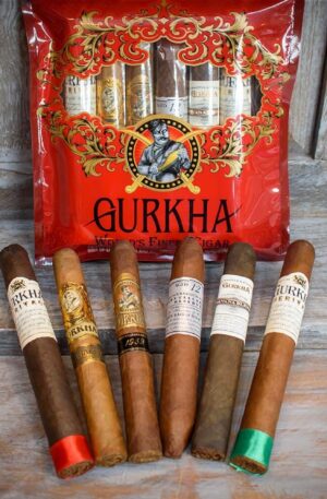 Gurkha Cigars 6 Nicaraguan Toro Cigars (Red Pack)
