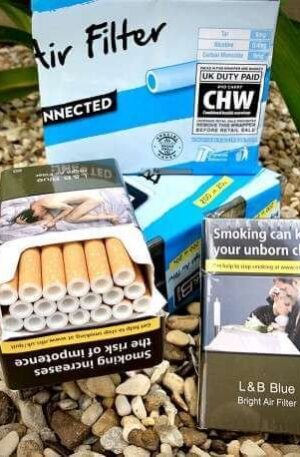 L&B Blue Bright Air Filter |King Size Cigarettes |10 packs