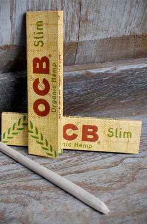OCB | Slim K.S. Organic Hemp Rolling Papers | Pack of 2 Booklets