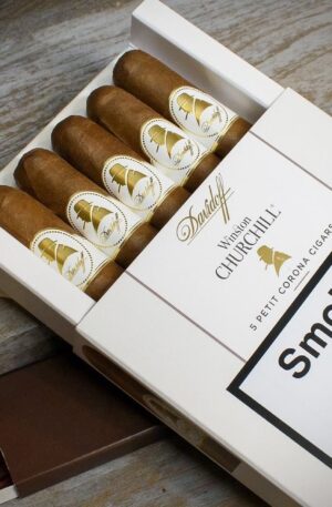 Davidoff Winston Churchill (Artist) Petit Corona Cigars – Pack of 5